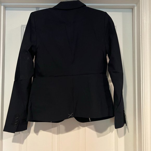 NWT Ann Taylor One Button Navy Blue Blazer - Multiple Sizes - Picture 4 of 7